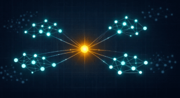 a digital illustration against a dark navy blue ba