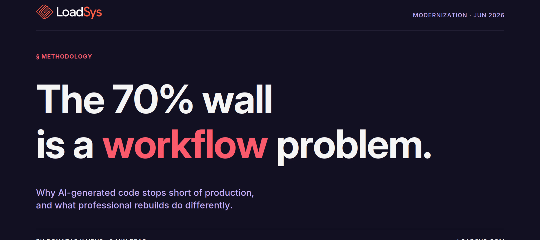 loadsys article 02 ai generated code 70 percent og 2x